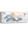 Modern painting for wall - Japanese sumi mountains | FEEBY