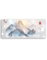 Modern painting for wall - Japanese sumi mountains | FEEBY