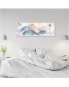 Modern painting for wall - Japanese sumi mountains | FEEBY