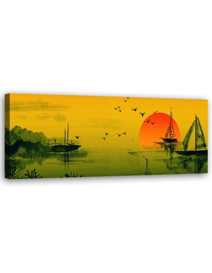 Canvas print Japan Sunset