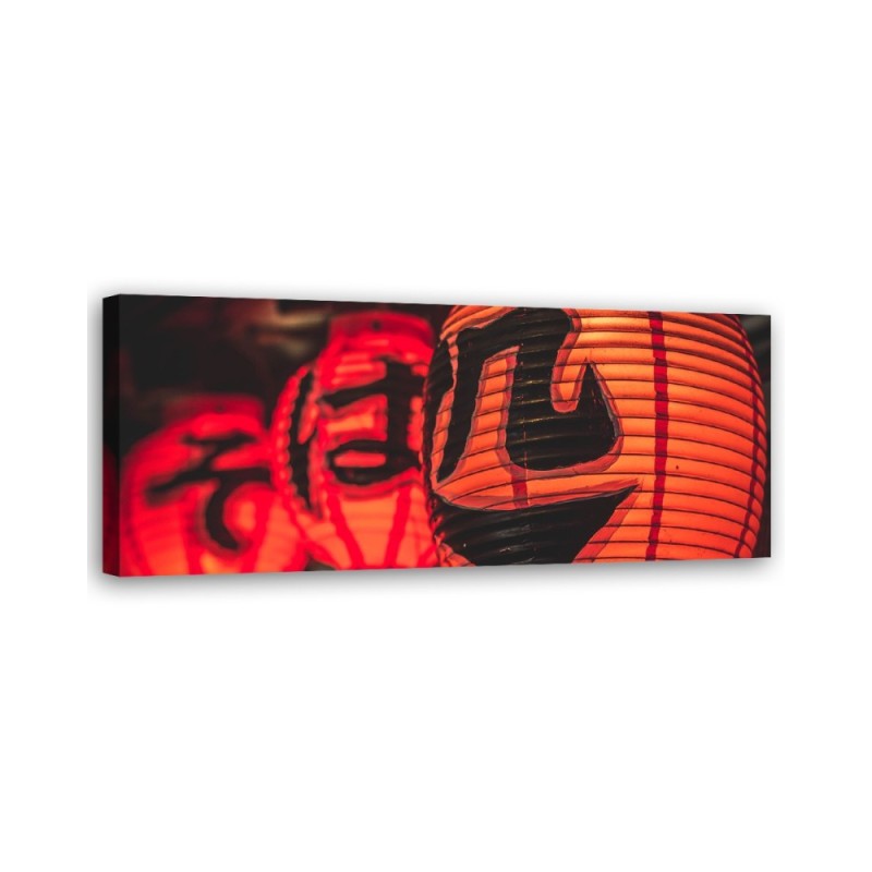 Asian lanterns - Decorative painting for wall | FEEBY
