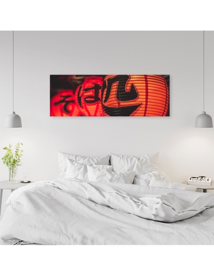 Asian lanterns - Decorative painting for wall | FEEBY