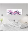 Japanese pagoda watercolour - Image for living room | FEEBY