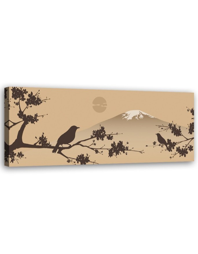 Bird on a branch japan - Wall Picture | FEEBY