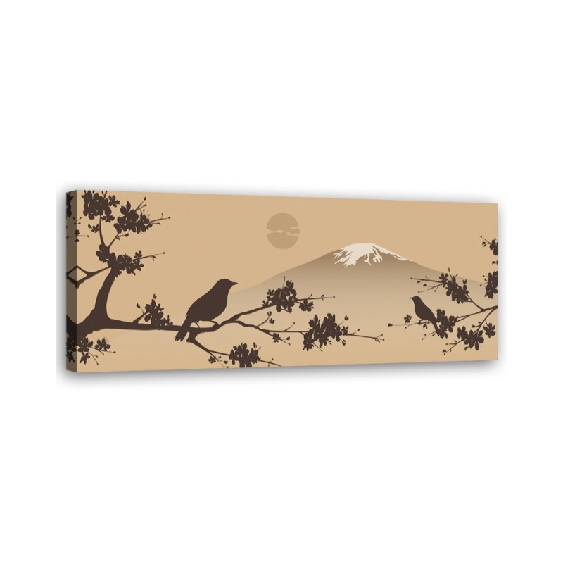 Bird on a branch japan - Wall Picture | FEEBY