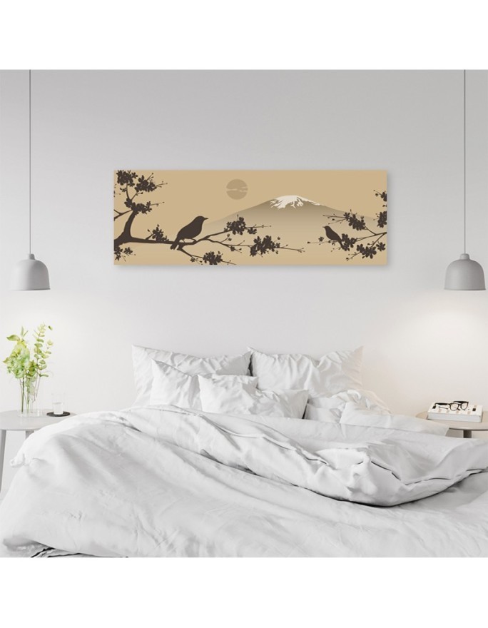 Bird on a branch japan - Wall Picture | FEEBY