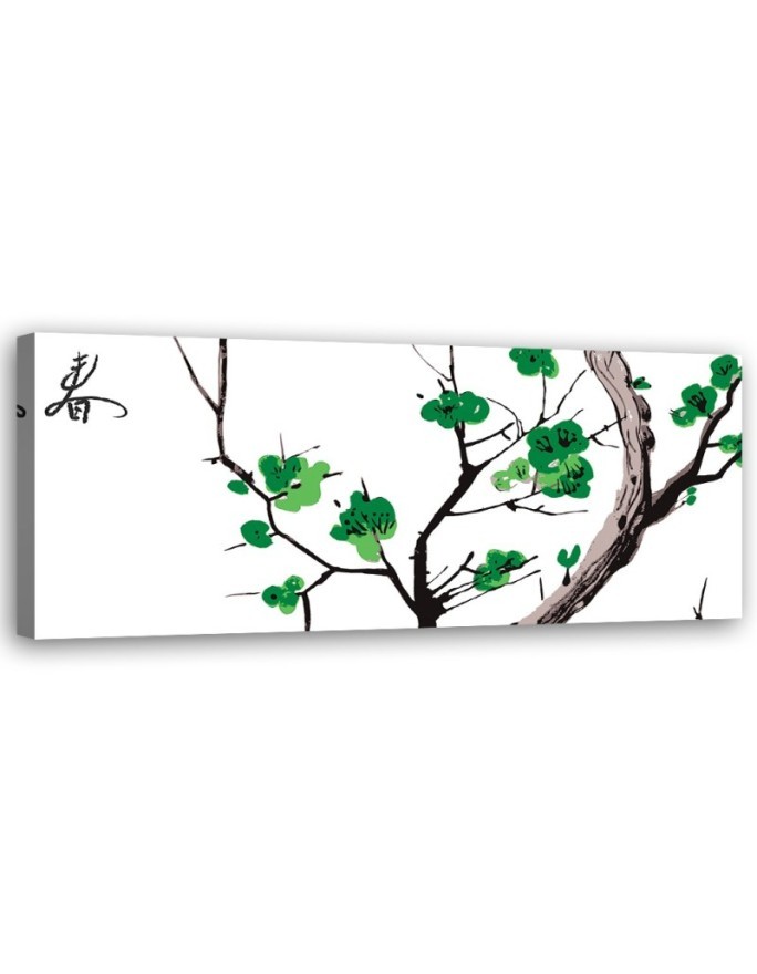 Green branch of a cherry tree - Interior design picture | FEEBY