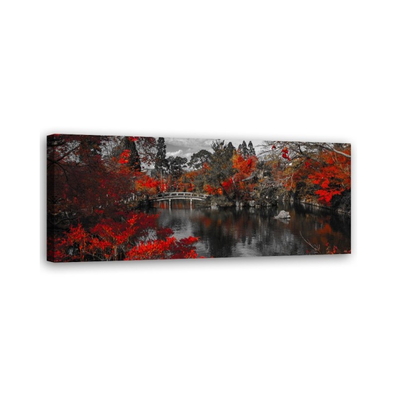Japan garden - Wall painting for living room | FEEBY