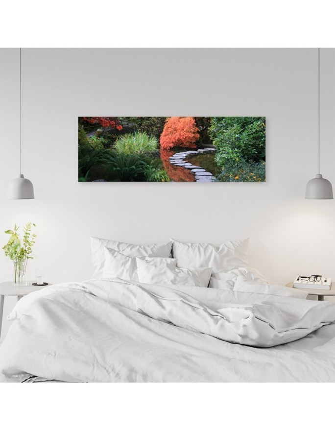 Japan garden forest - Bedroom wall painting | FEEBY