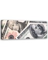 Green banknotes - Image printed on canvas | FEEBY