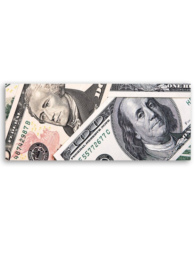 Green banknotes - Image printed on canvas | FEEBY