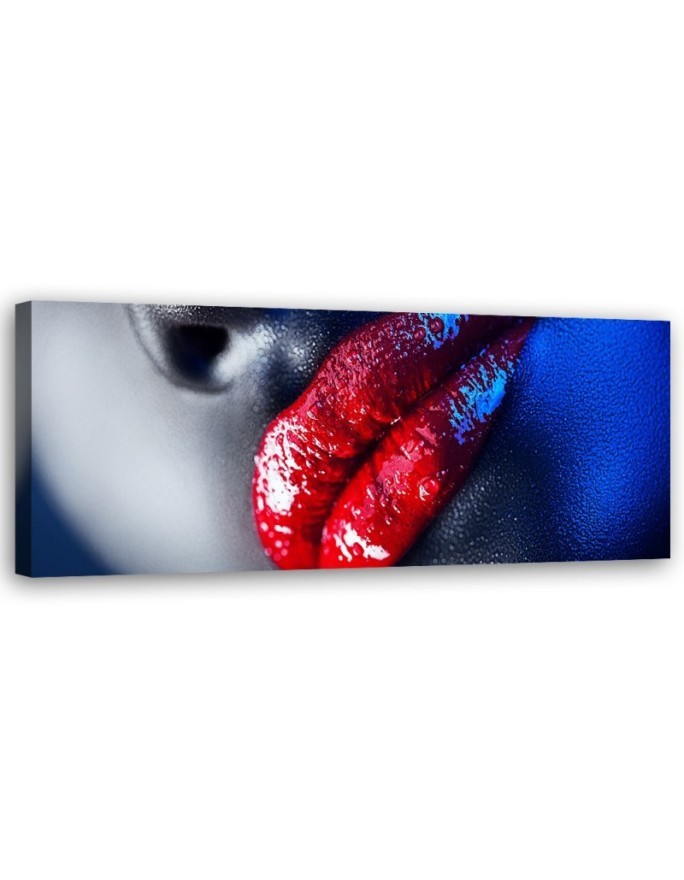 Red lipstick - Canvas painting | FEEBY