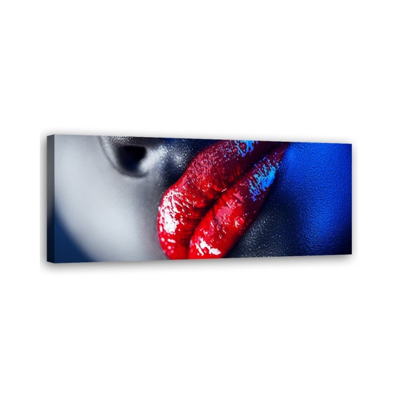Red lipstick - Canvas painting | FEEBY