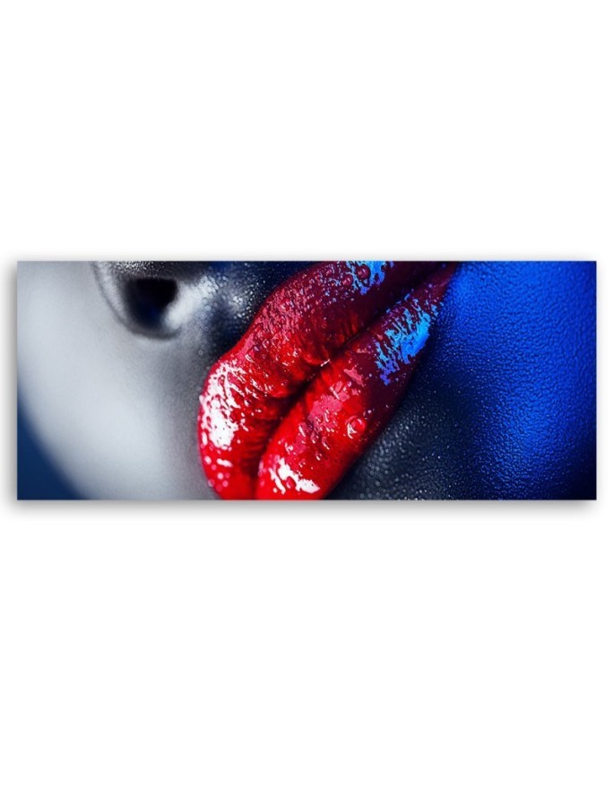 Red lipstick - Canvas painting | FEEBY