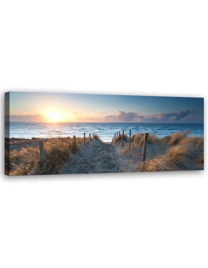 Sunset at the seaside - Modern canvas painting | FEEBY