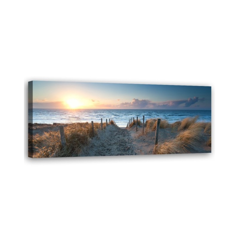 Sunset at the seaside - Modern canvas painting | FEEBY