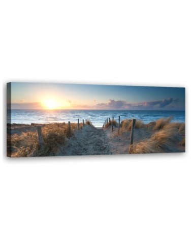 Sunset at the seaside - Modern canvas painting | FEEBY