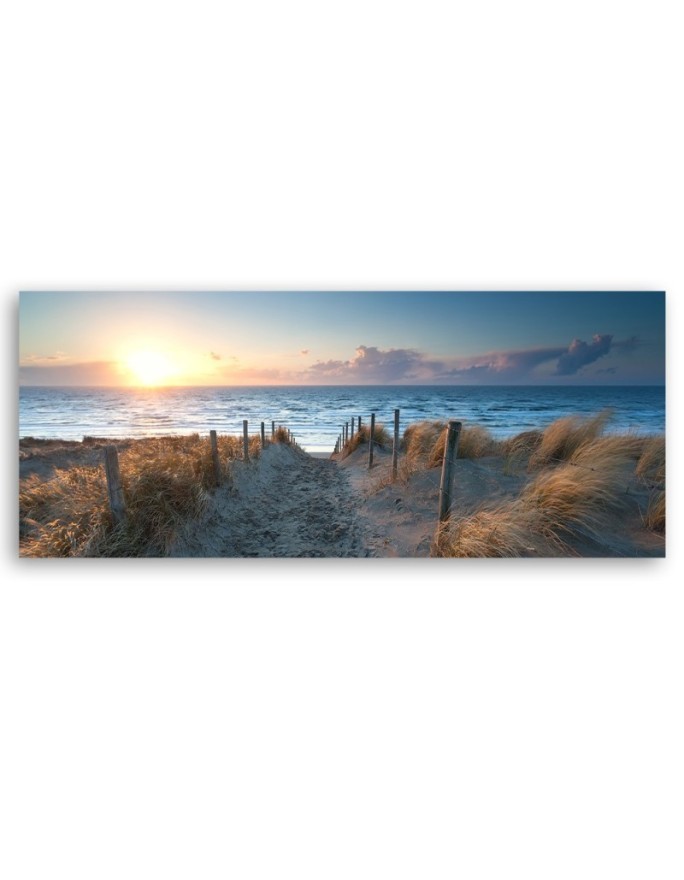 Sunset at the seaside - Modern canvas painting | FEEBY