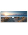 Sunset at the seaside - Modern canvas painting | FEEBY