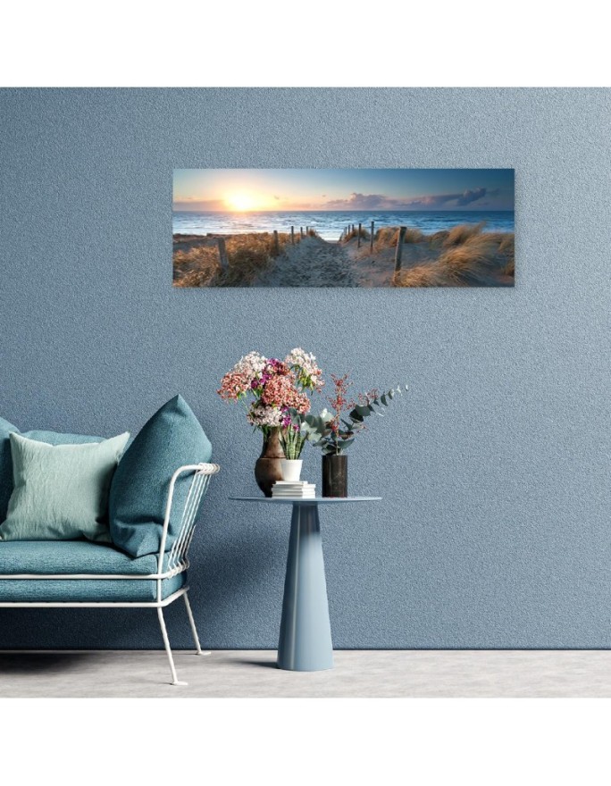Sunset at the seaside - Modern canvas painting | FEEBY