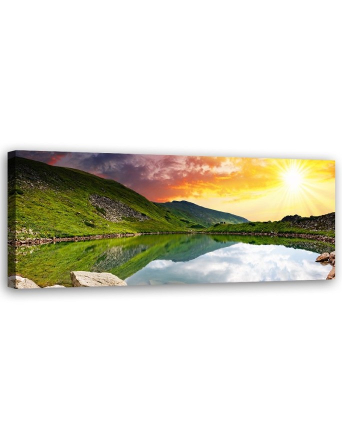 Canvas print Mountain lake...