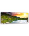 Mountain lake and sunset - Image for living room | FEEBY