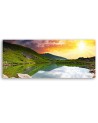 Mountain lake and sunset - Image for living room | FEEBY