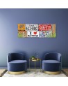 Us licence plate - Image printed on canvas | FEEBY