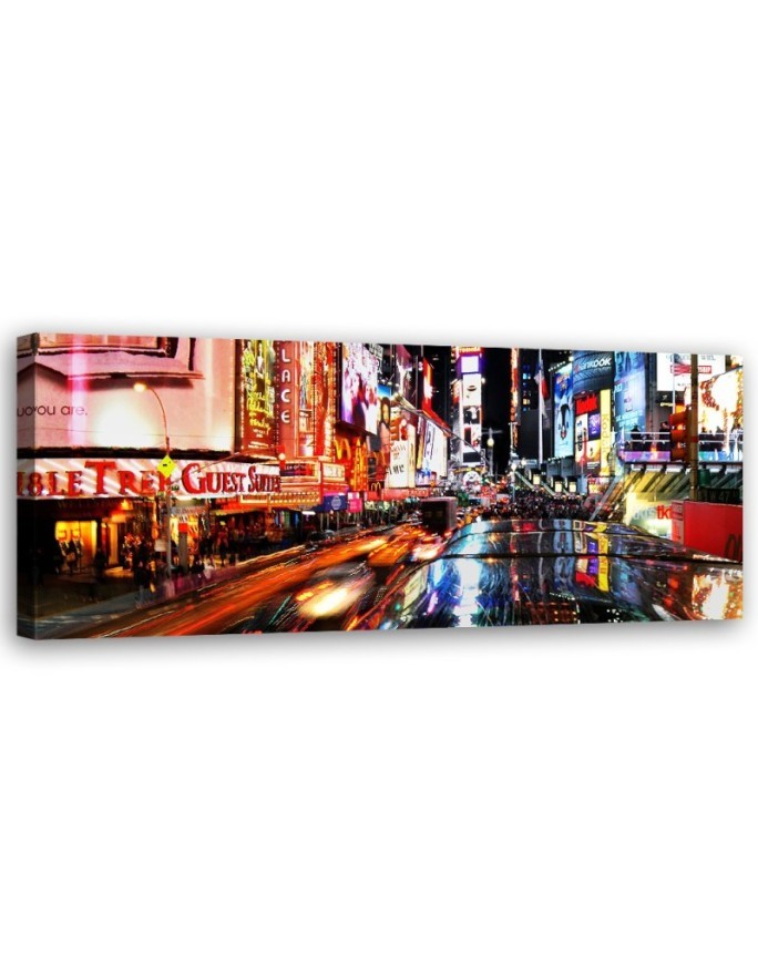 Lights in times square - canvas painting on canvas | FEEBY