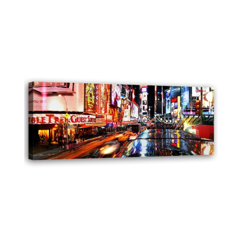 Lights in times square - canvas painting on canvas | FEEBY