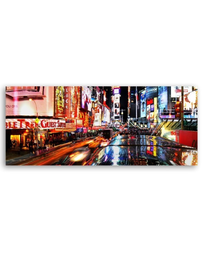 Lights in times square - canvas painting on canvas | FEEBY