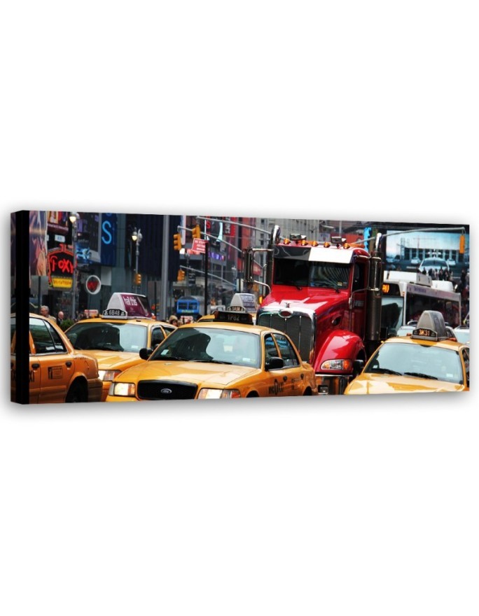 Crowded street in new york - Modern painting | FEEBY