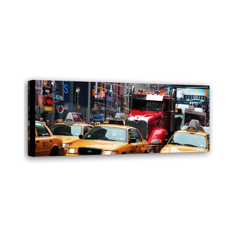 Crowded street in new york - Modern painting | FEEBY