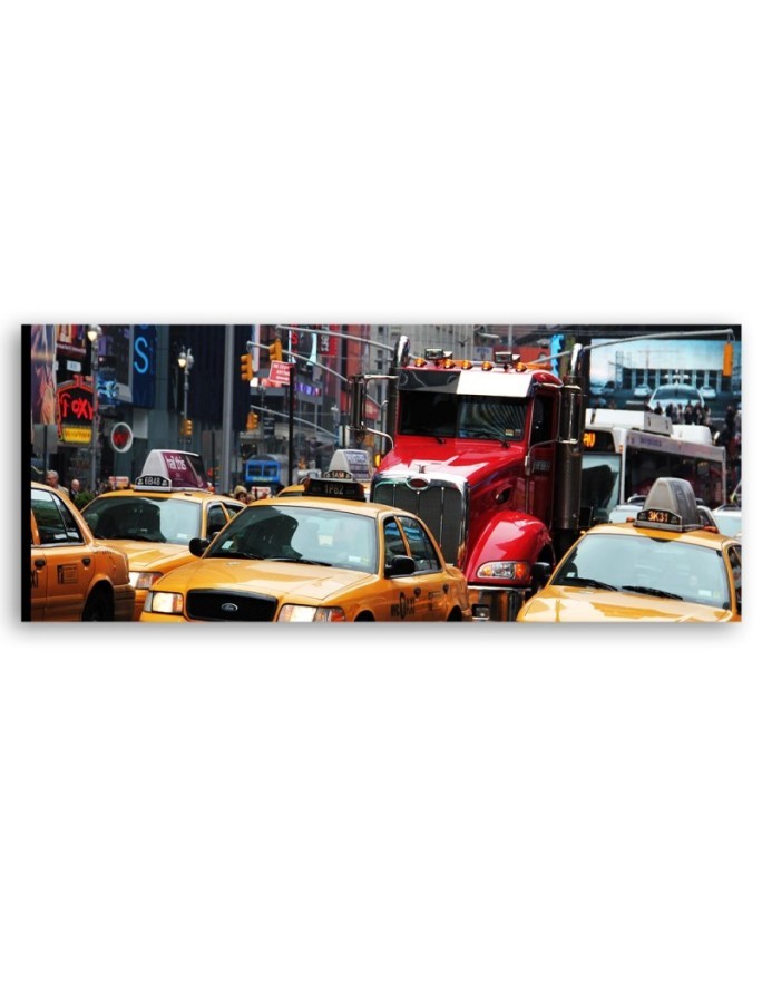 Crowded street in new york - Modern painting | FEEBY
