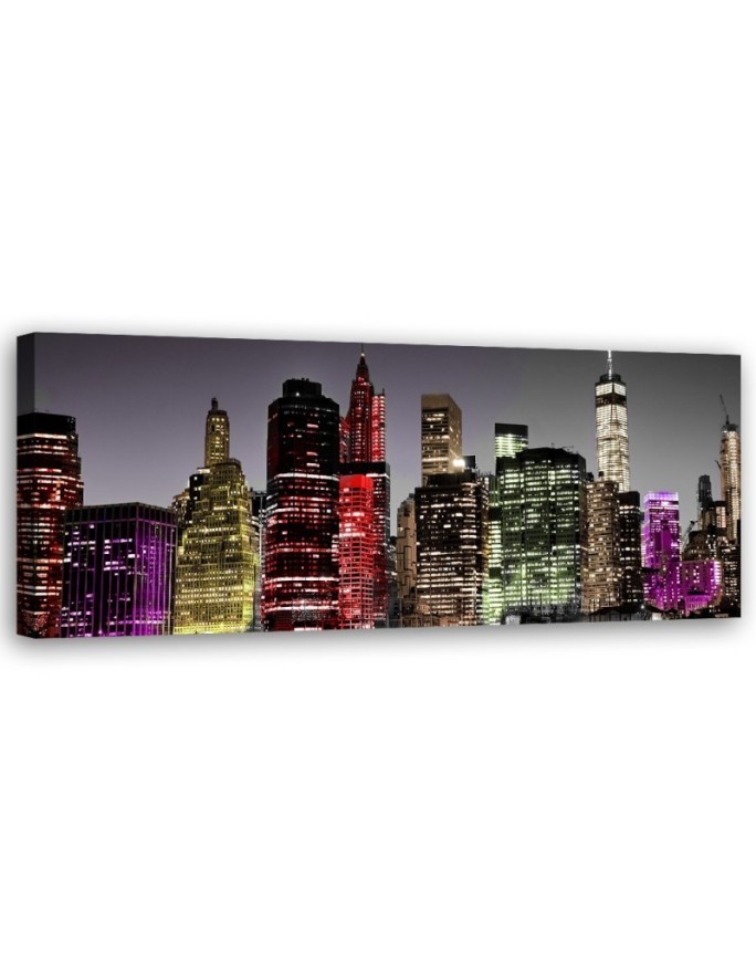 Colourful skyscrapers - Canvas painting | FEEBY