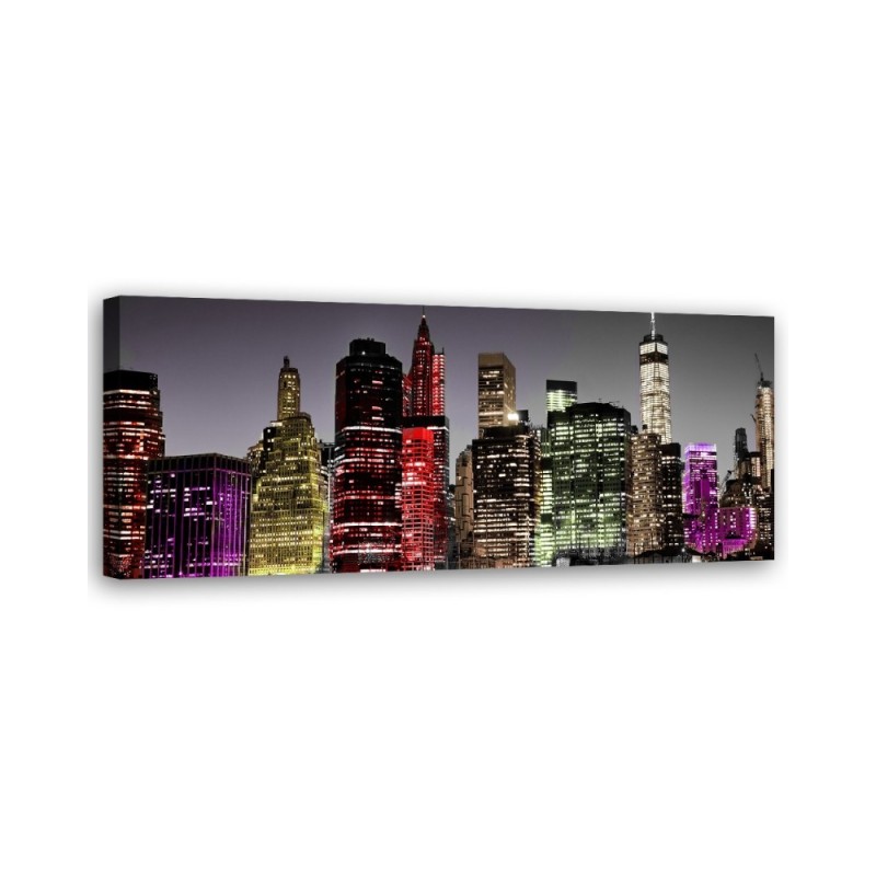 Colourful skyscrapers - Canvas painting | FEEBY