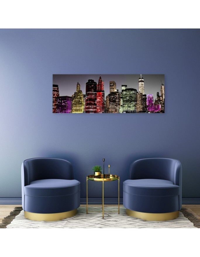 Colourful skyscrapers - Canvas painting | FEEBY