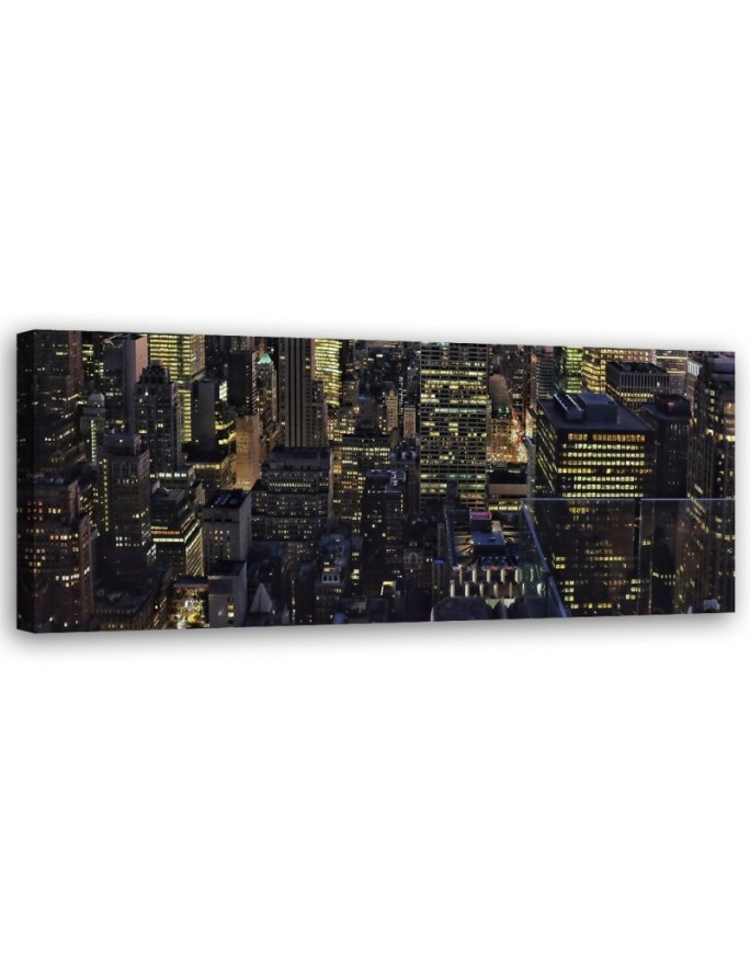 The city at night - Decorative canvas picture | FEEBY