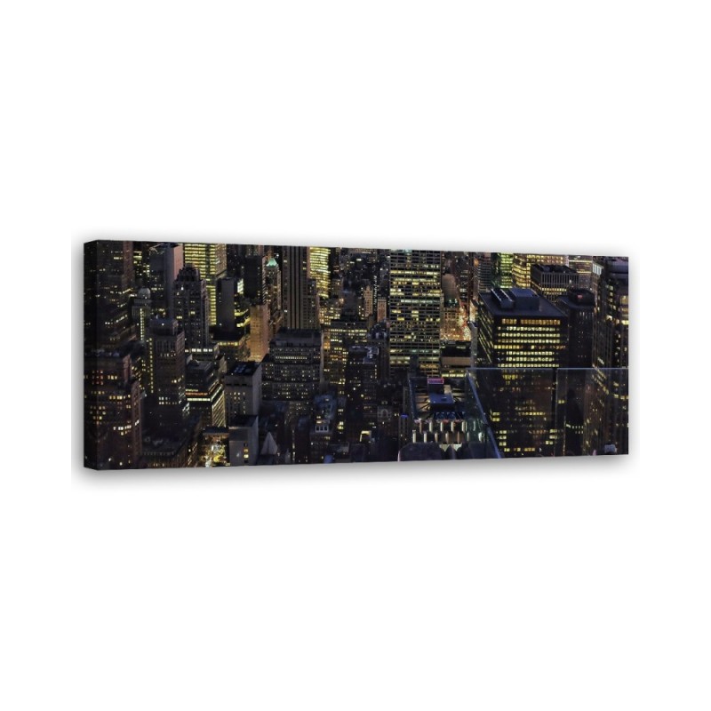 The city at night - Decorative canvas picture | FEEBY