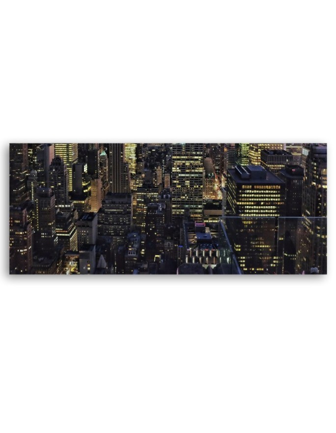 The city at night - Decorative canvas picture | FEEBY