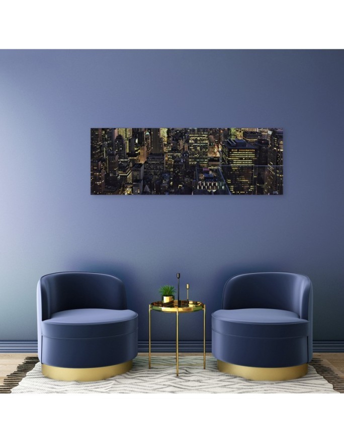 The city at night - Decorative canvas picture | FEEBY