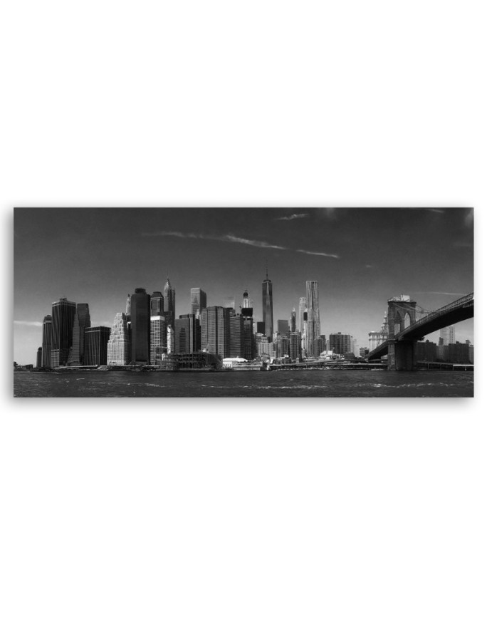 New york in black and white - Modern canvas painting | FEEBY