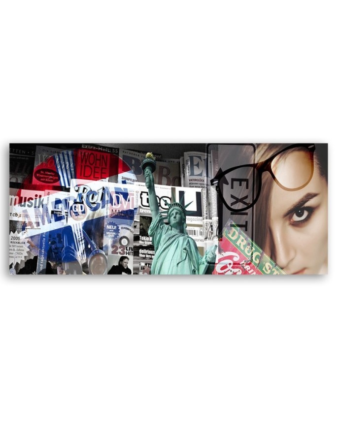 Collage new york - Decorative painting for wall | FEEBY