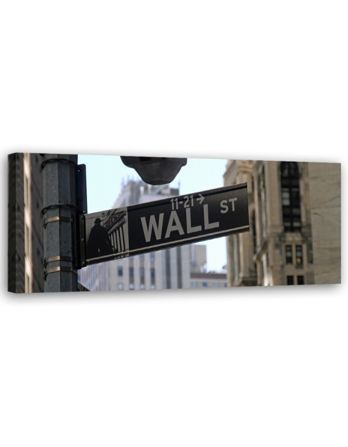 Wall street - Canvas print for the bedroom | FEEBY