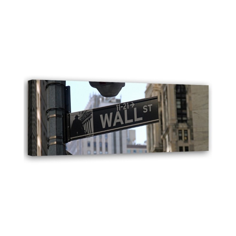Wall street - Canvas print for the bedroom | FEEBY