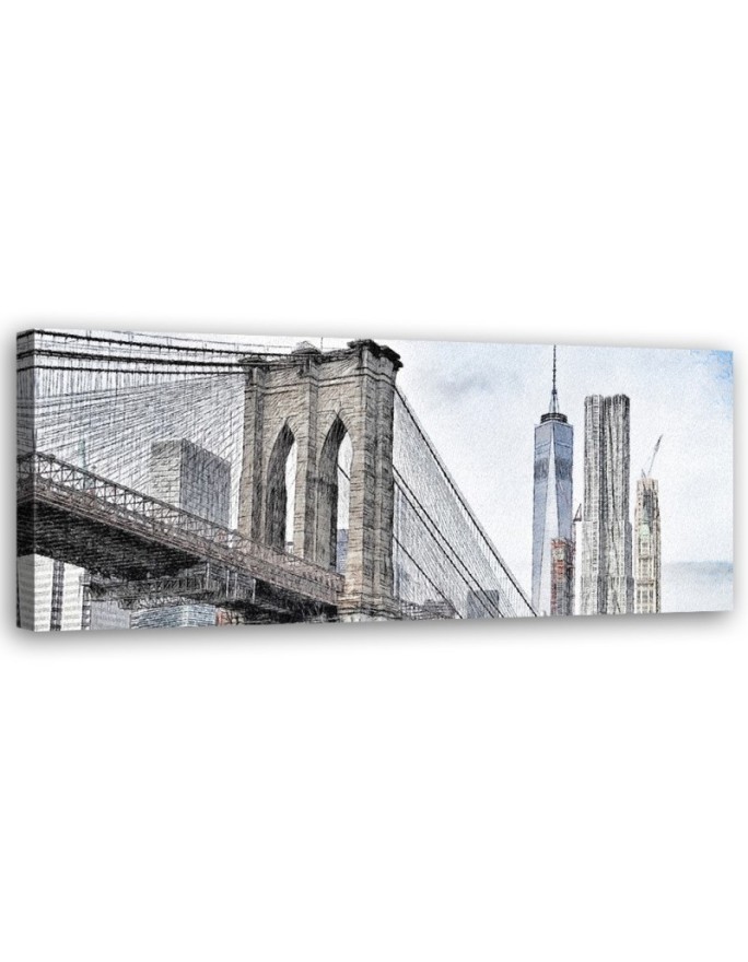 Brooklyn bridge - Modern painting for wall | FEEBY