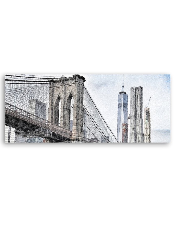 Brooklyn bridge - Modern painting for wall | FEEBY