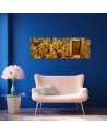 Golden buildings - Image printed on canvas | FEEBY