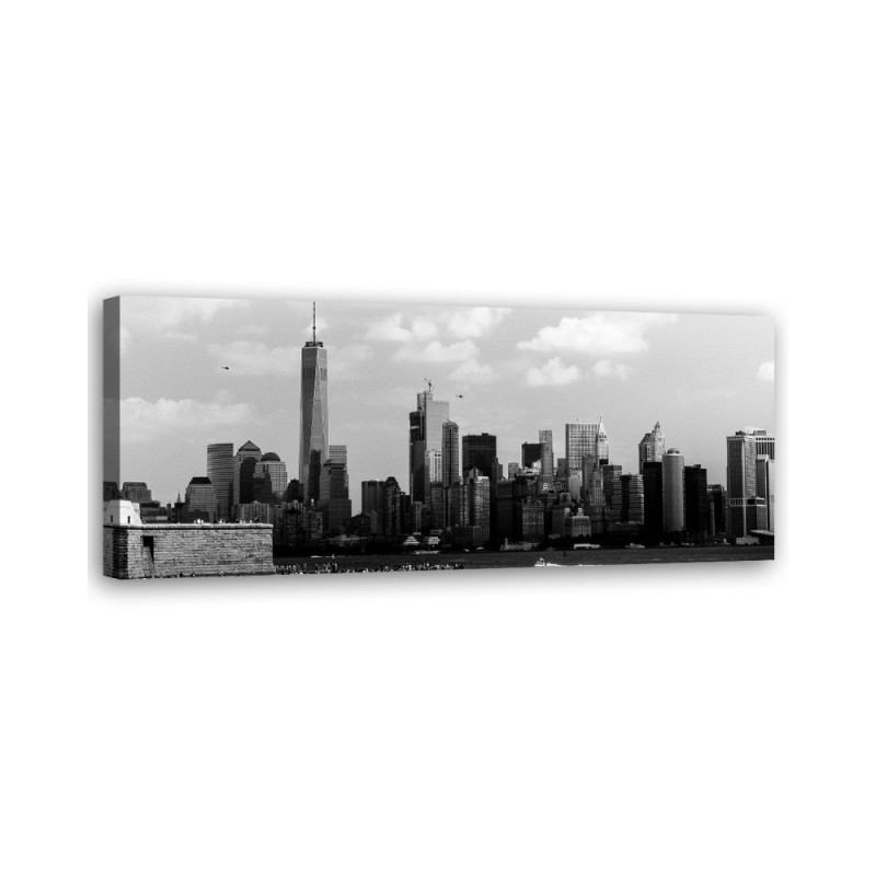 Black and white city - canvas painting on canvas | FEEBY