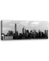 Black and white city - canvas painting on canvas | FEEBY